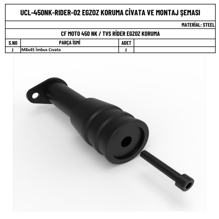 450 NK EGZOZ KORUMA TAKOZU