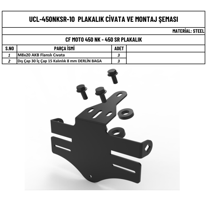 450 NK KISA PLAKALIK
