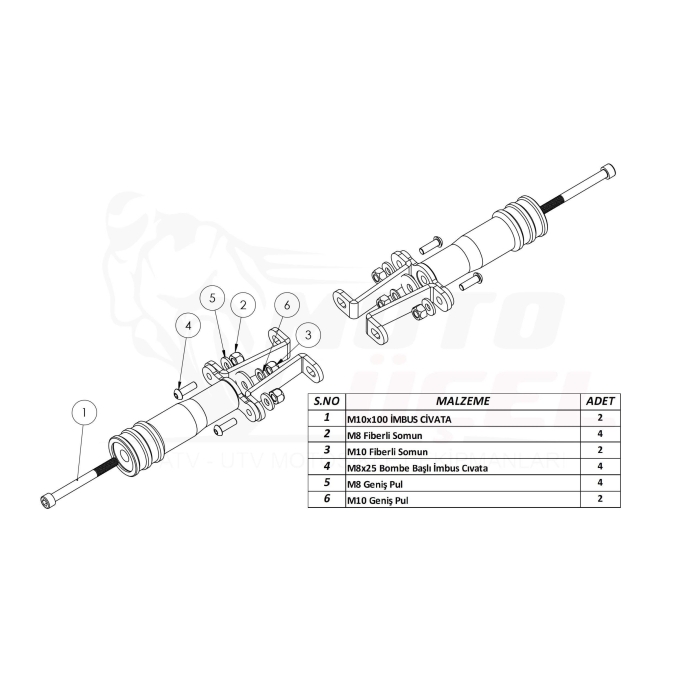 DRİFT L 125 KORUMA TAKOZU SET