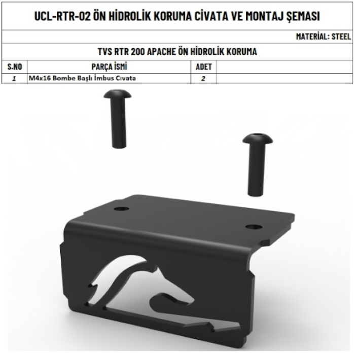 APACHE RTR 200 HİDROLİK KORUMA